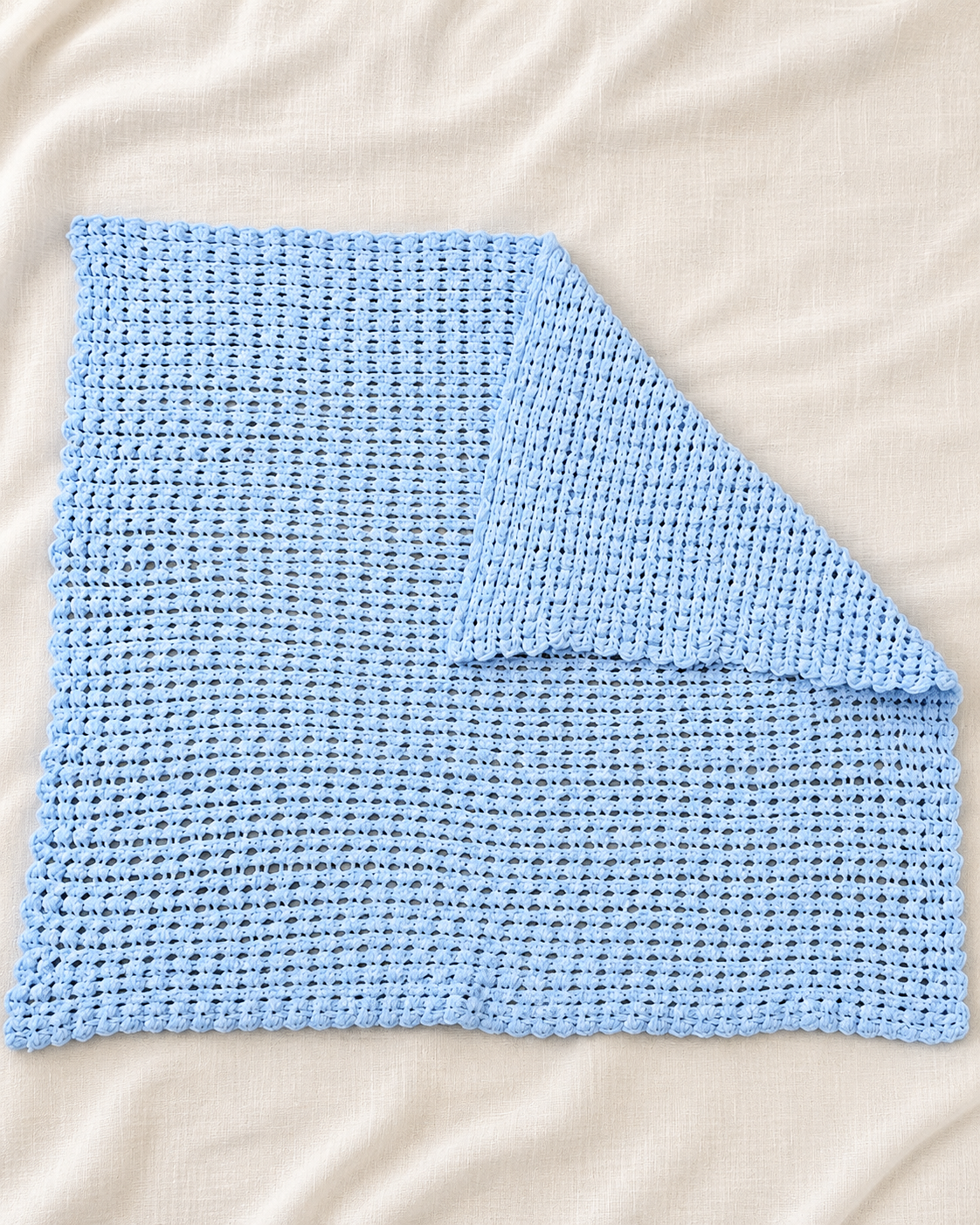Blue Baby Blanket / Lap Throw