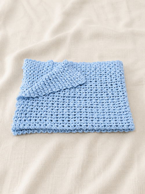 Blue Baby Blanket / Lap Throw
